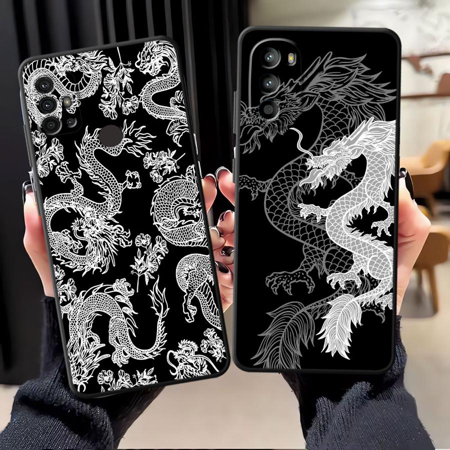 Phone Cases Motorola - Coole chinesische Drache, weiche Rückseite, Handyhülle