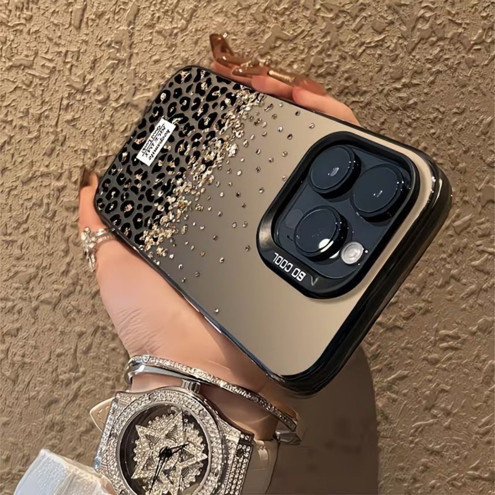 Phone Cases Leopard Print - Leopardenmuster Gold Matt Finish Handyhülle für