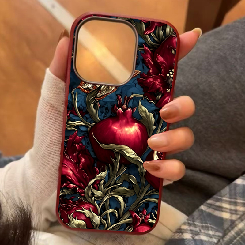 Phone Cases Aesthetic - Vintage Granatapfel TPU Kunst Handyhülle für