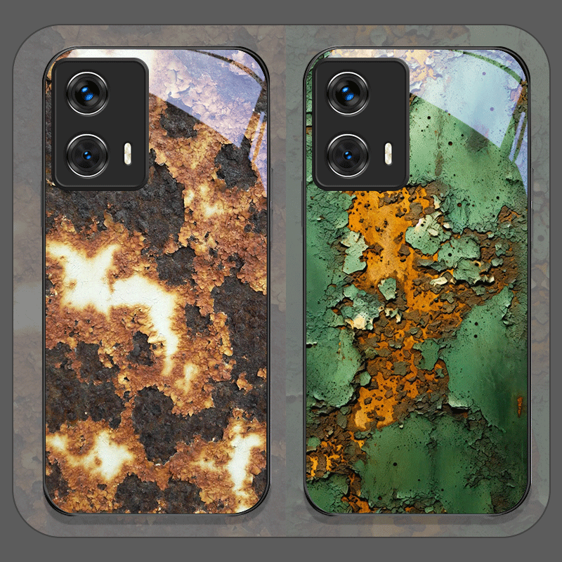 Phone Cases Motorola - Kreative rostige Metalloberflächenmuster aus gehärtetem Glas