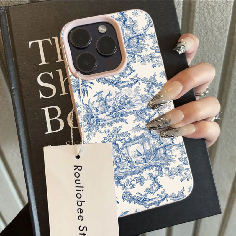 Phone Cases Like Loopy - Mode Blau Weiß Porzellan Telefon Fall