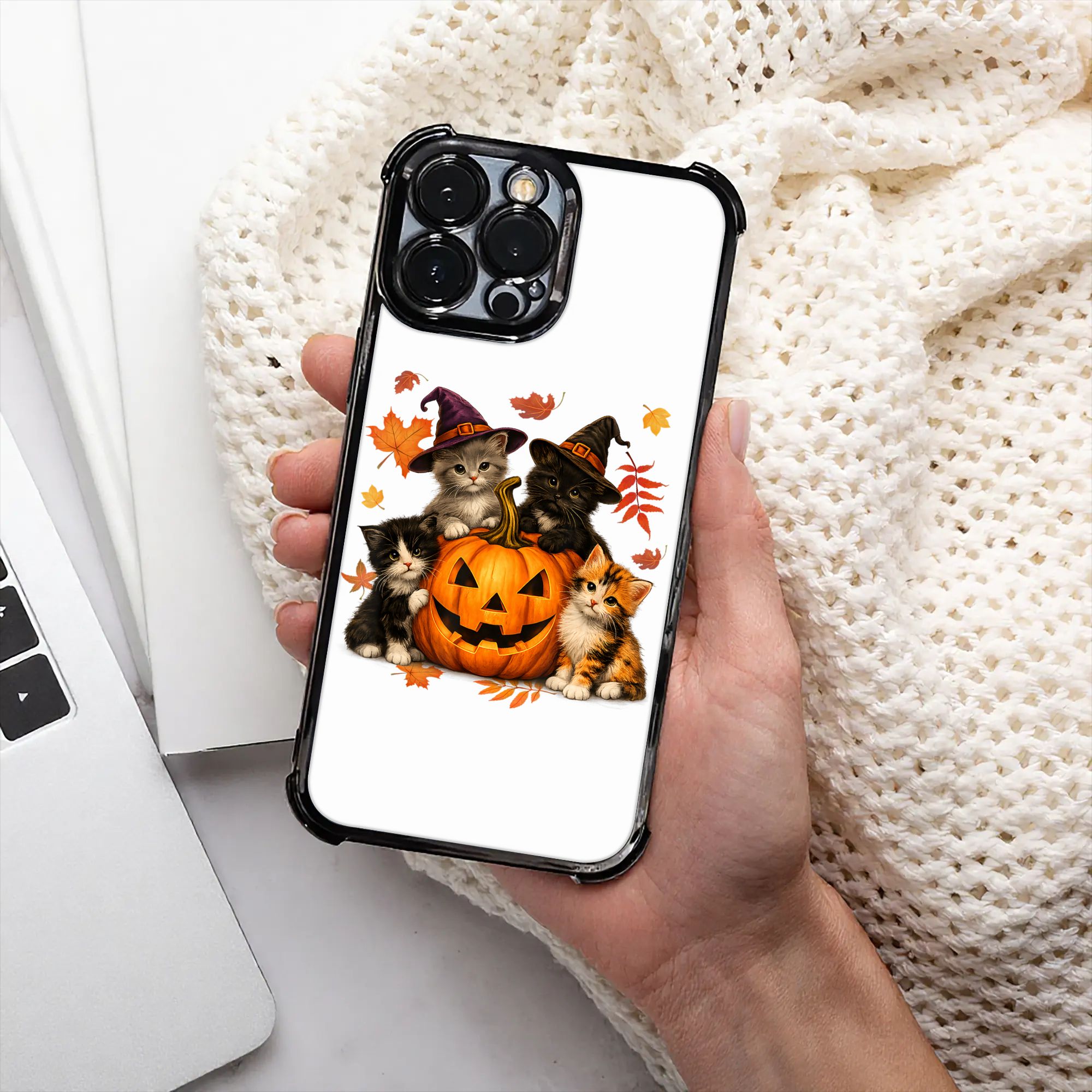 Phone Cases Men - Halloween Niedliche Katzen Kürbis Gruselige Jahreszeit