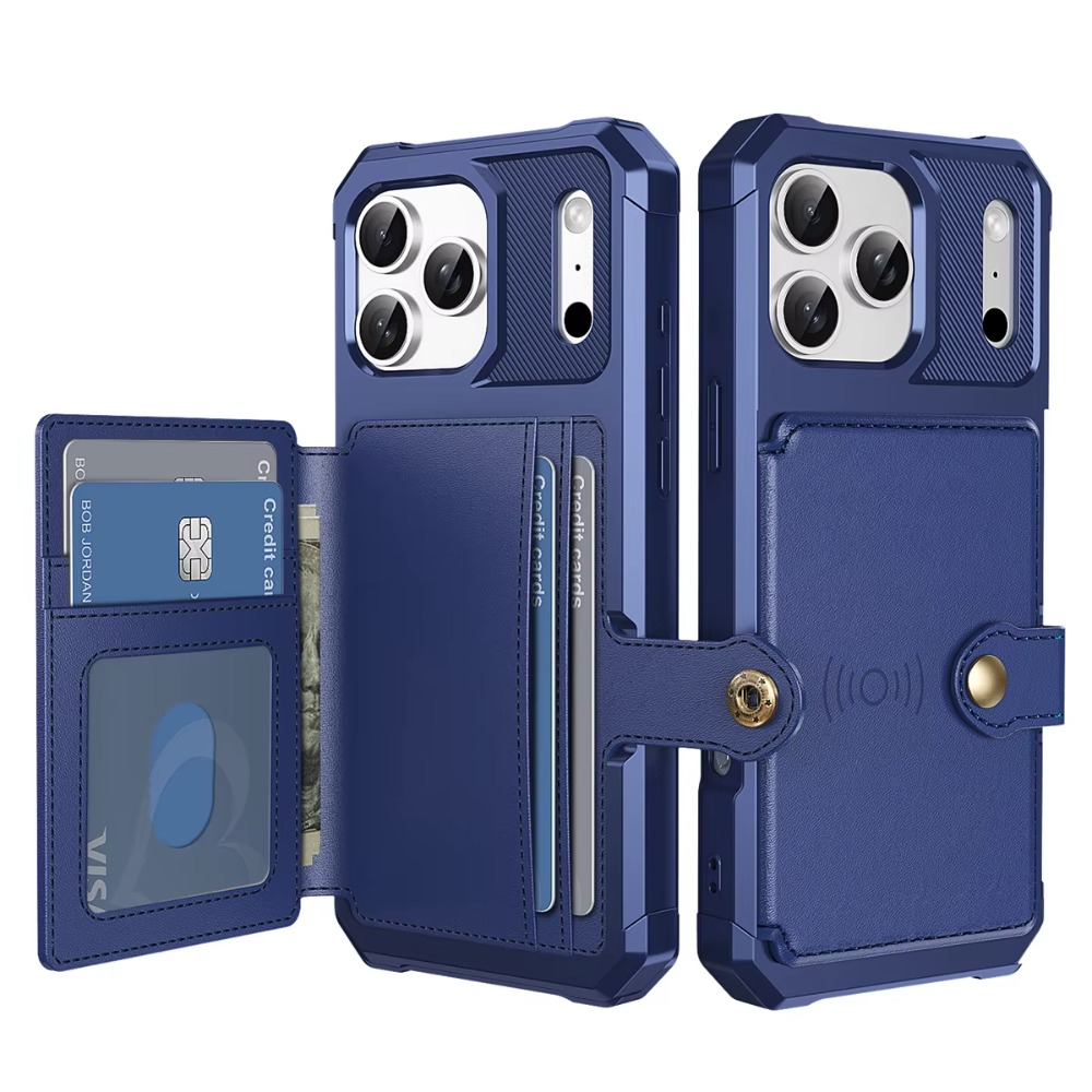 Phone Cases Rubber - Brieftasche Handyhülle Kartenhalter für Apple IPhone