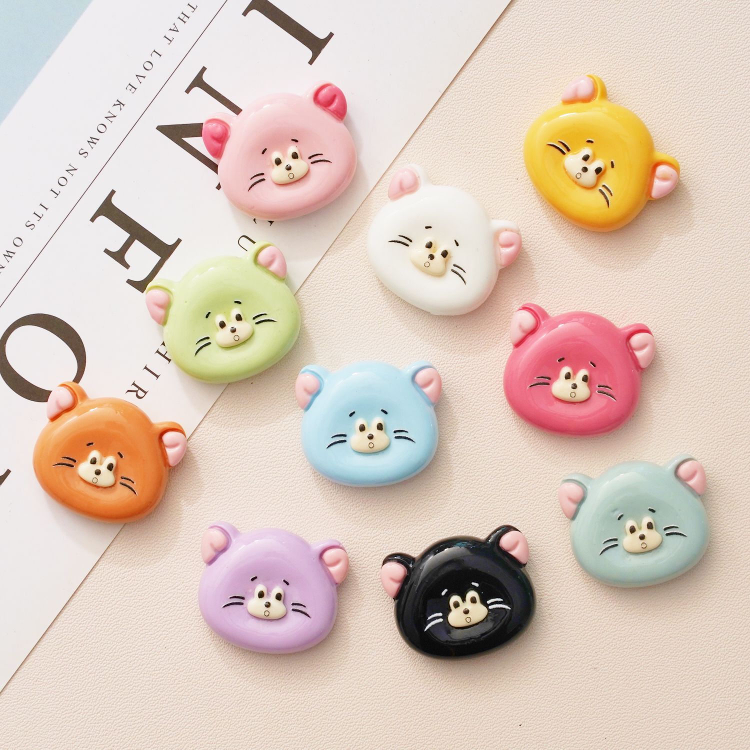 Phone Cases Rubber - 10 Stück Neue Niedliche Cartoon-Creme-Gummi-Handyhülle Harz-Accessoires