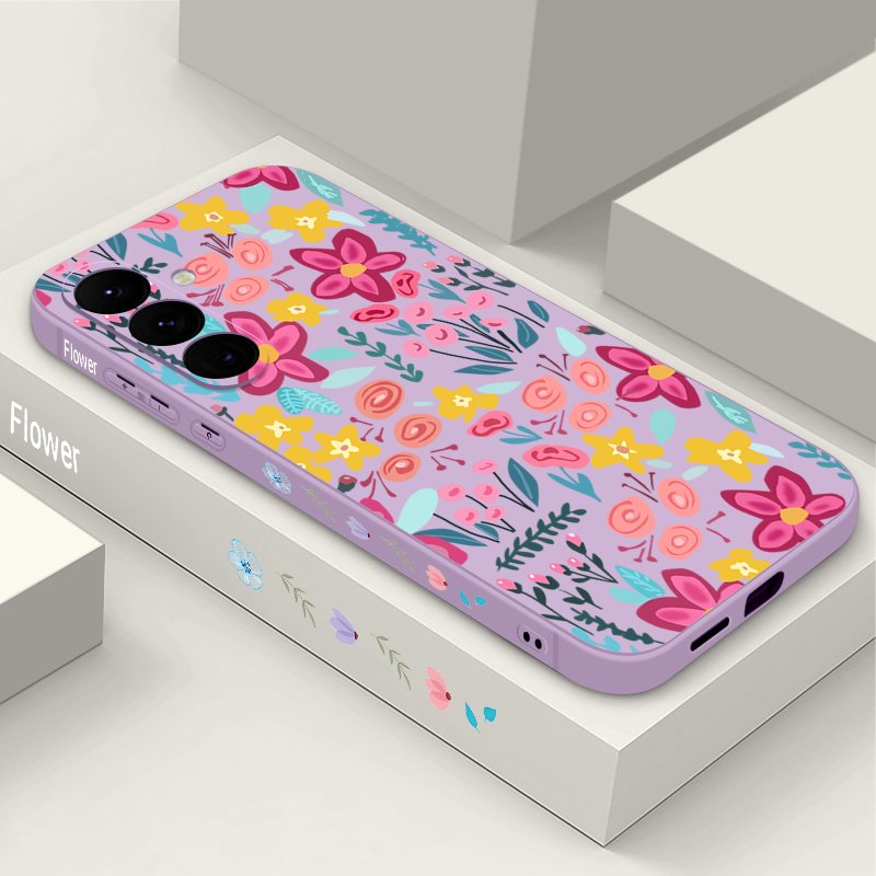 Phone Cases Galaxy A17 - Blumenmuster Handyhülle für Samsung Galaxy A57