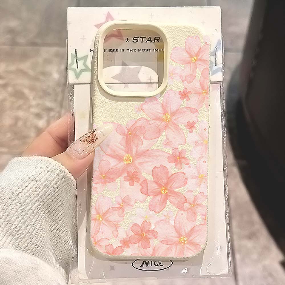 Phone Cases Pink - Rosa Sakura Blumenmuster Matt Handyhülle für