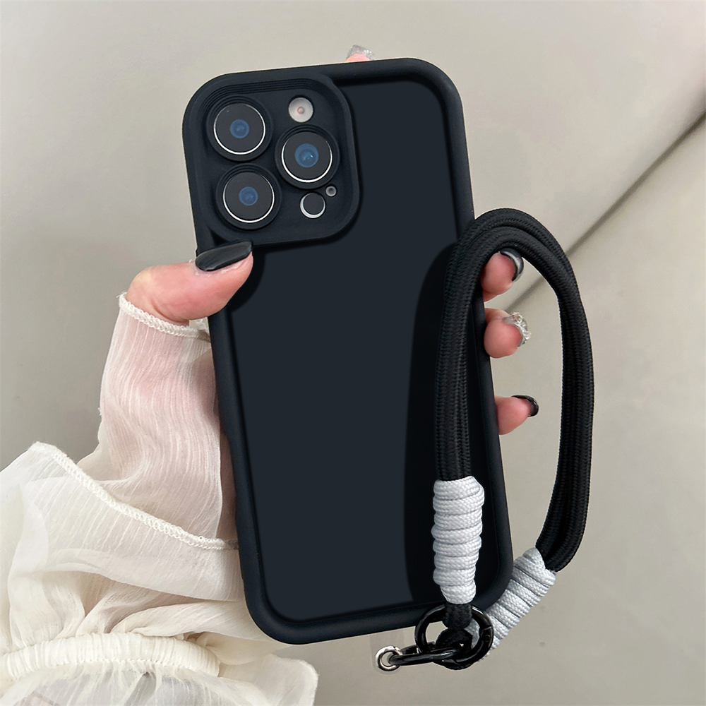 Phone Cases Aesthetic - Minimalistische Ästhetische Schwarze Handyhülle für Samsung