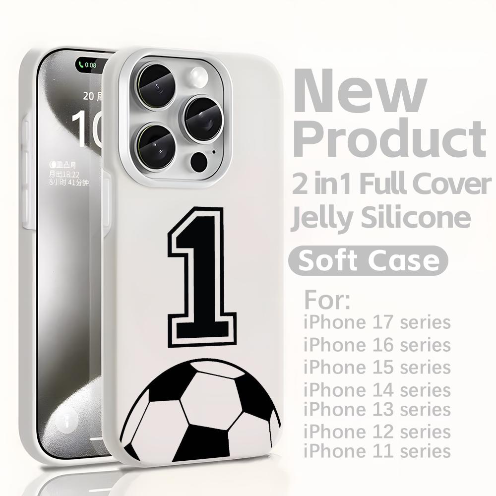 Phone Cases You Can Customize - Fußball-Nummern-Design Anpassbare Handyhülle für iPhone 17