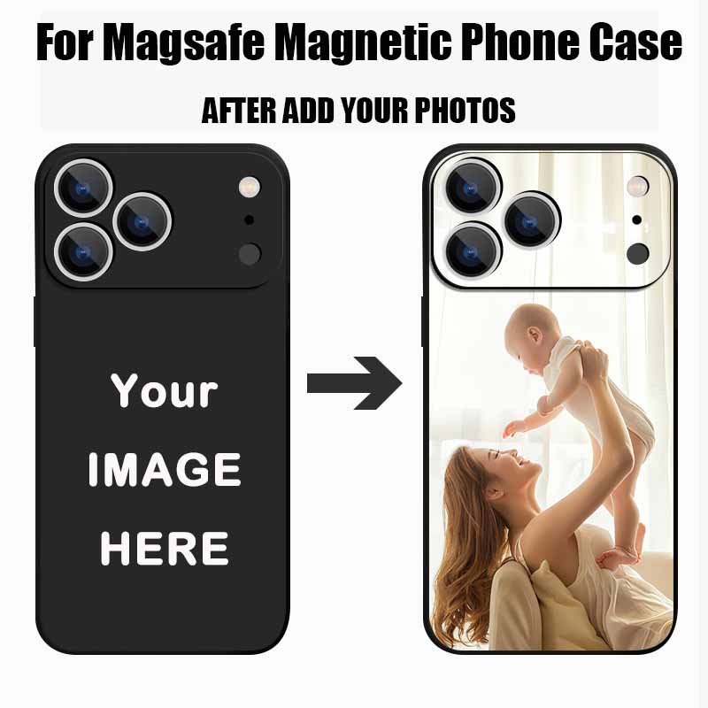 Phone Cases Personalised - Magnetische personalisierte individuelle Foto-Telefonhülle für iPhone