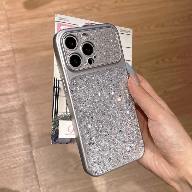 Glitzer-Diamant-Kameraobjektiv – Phone Cases Aesthetic Bewertung und Preis