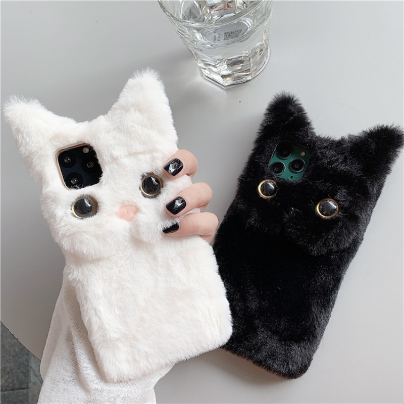 3D Niedliche Cartoon-Katze Plü – Phone Cases Iphone 16 Pro Max Bewertung und Preis