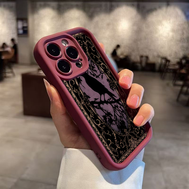 Ästhetische schwarze Krähenmus – Phone Cases Aesthetic Bewertung und Preis