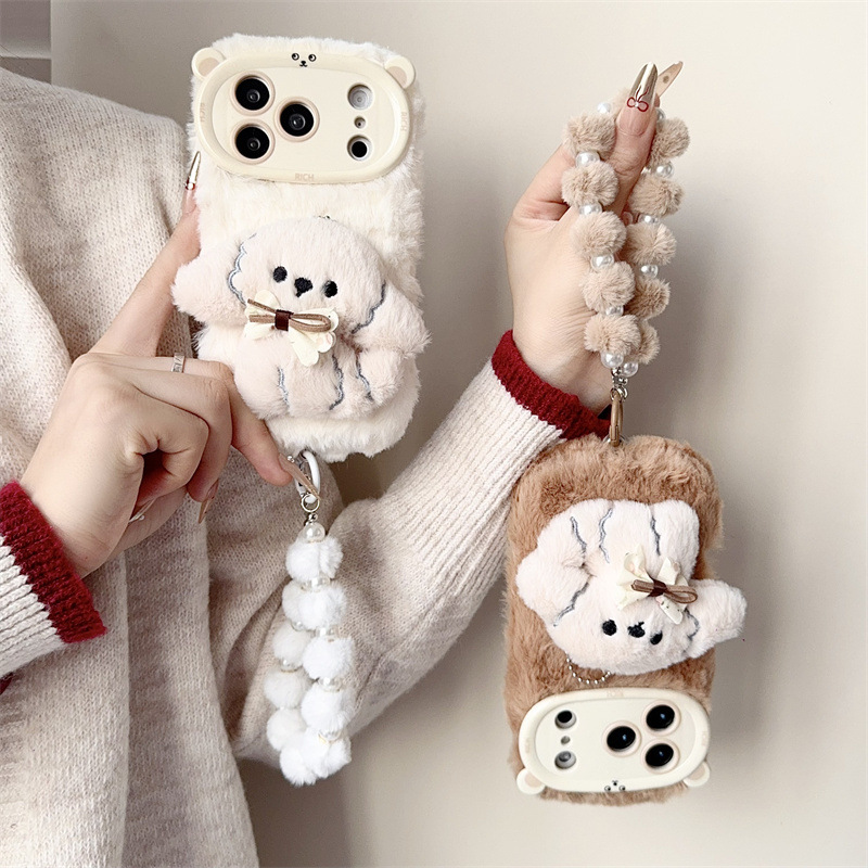 3D-Cartoon-Bowknot-Welpen-warm – Phone Cases Iphone 16 Pro Max Bewertung und Preis