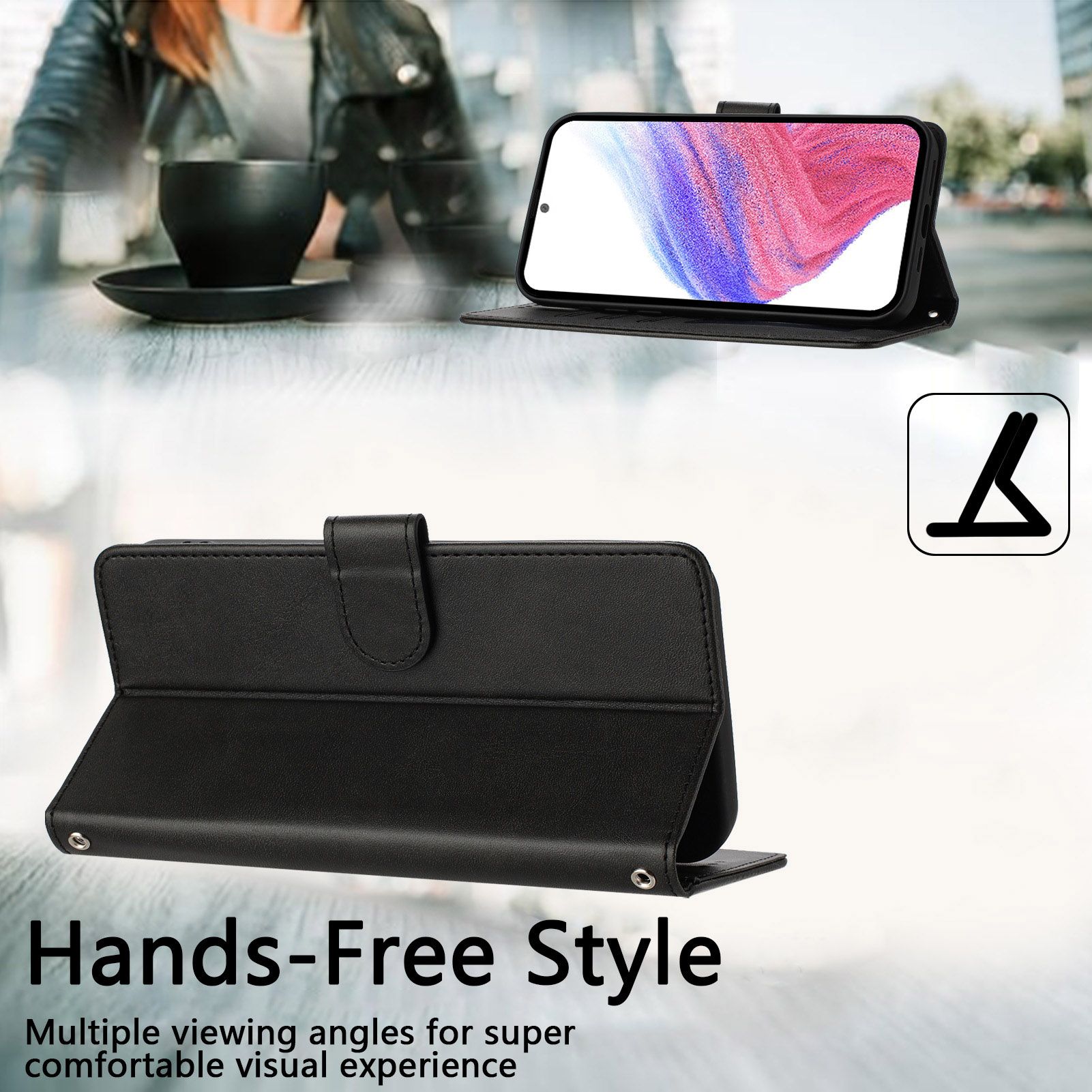 Flip-Wallet-Lederhülle für Sam – Phone Cases With Wallet On Back Bewertung und Preis