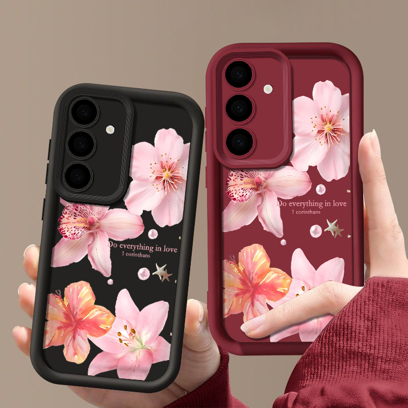 Rosa Blumen Handyhülle für Sam – Phone Cases Pink Bewertung und Preis