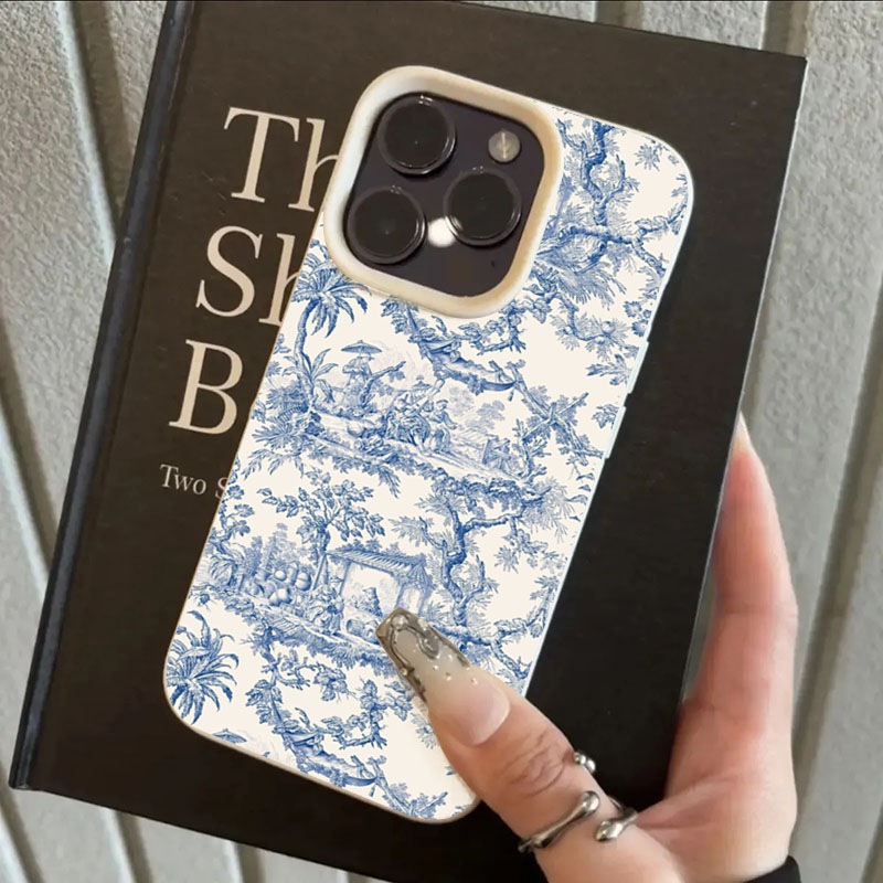 Mode Blau Weiß Porzellan Telef – Phone Cases Like Loopy Bewertung und Preis