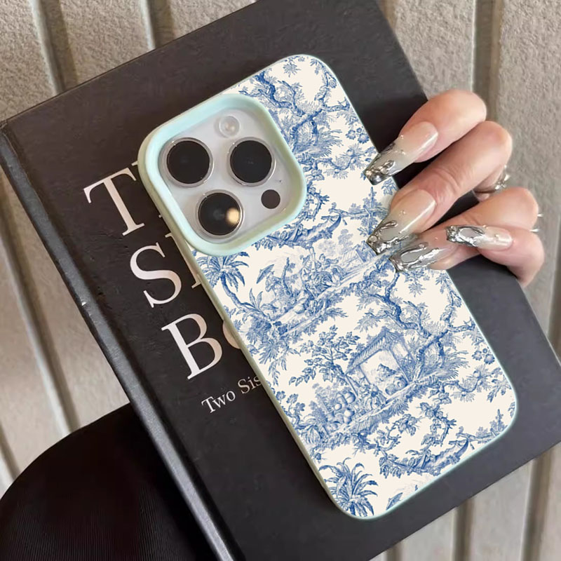 Mode Blau Weiß Porzellan Telef – Phone Cases Like Loopy Bewertung und Preis