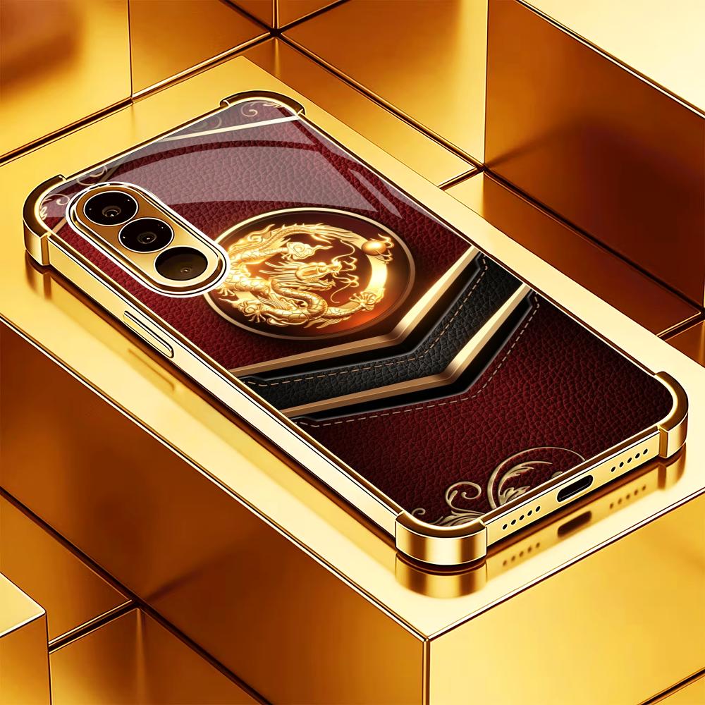 Luxuriöse Drachenmuster-Handyh – Phone Cases Quad Lock Bewertung und Preis