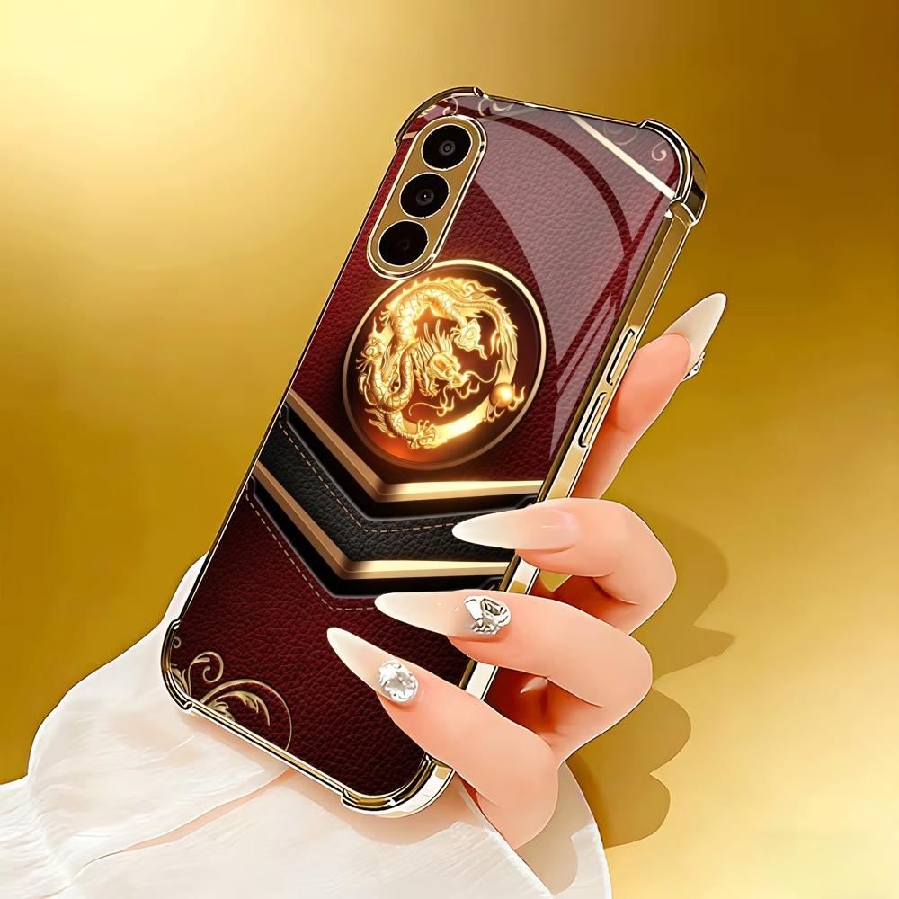 Luxuriöse Drachenmuster-Handyh – Phone Cases Quad Lock Bewertung und Preis