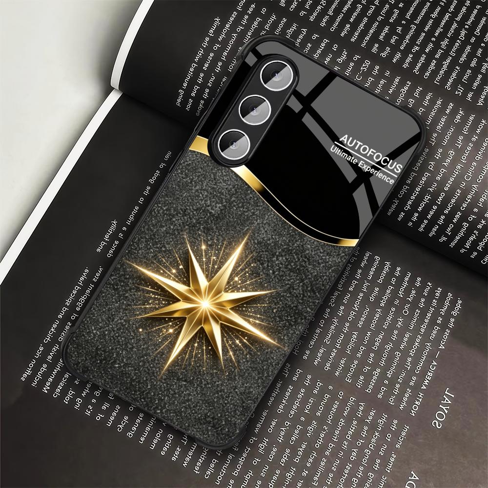 Schwarze Glänzende Goldstern-H – Phone Cases Quad Lock Bewertung und Preis