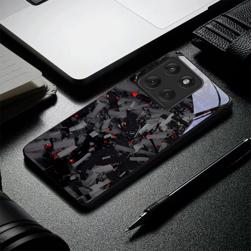 Dark Fragmented Embers Schwarz – Phone Cases Motorola Bewertung und Preis