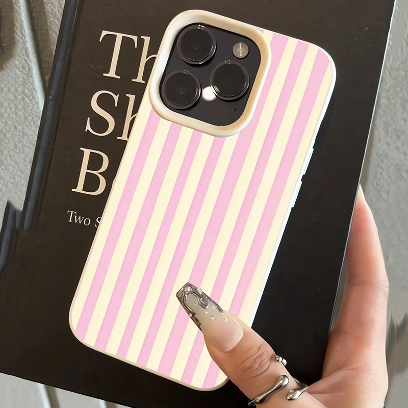 Einfache rosa vertikal gestrei – Phone Cases Pink Bewertung und Preis