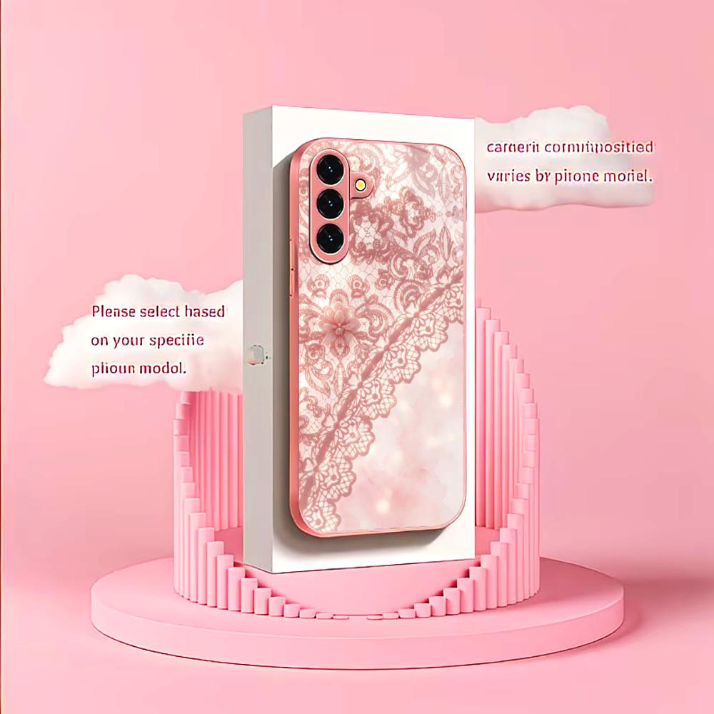 Exquisite rosa Spitzenmuster-H – Phone Cases Quad Lock Bewertung und Preis