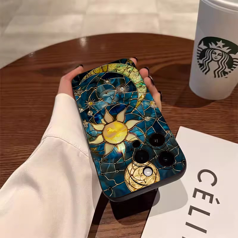 Ästhetische Sonne-Mond-Druck H – Phone Cases Aesthetic Bewertung und Preis