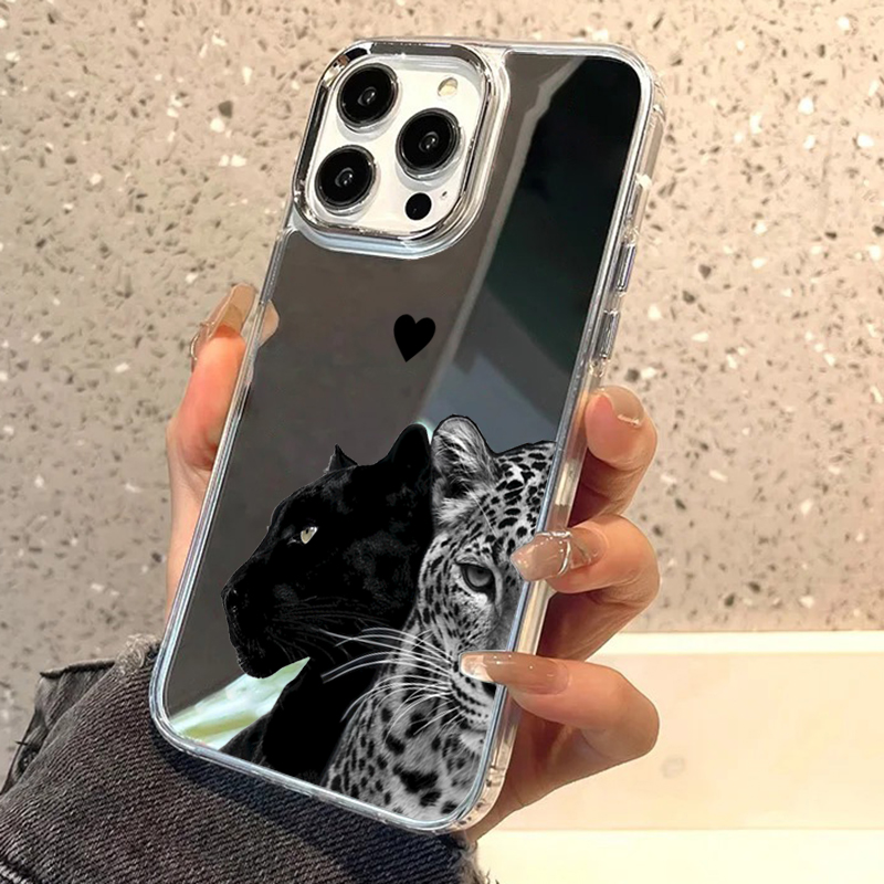 Modische Handyhülle mit schwar – Phone Cases Leopard Print Bewertung und Preis