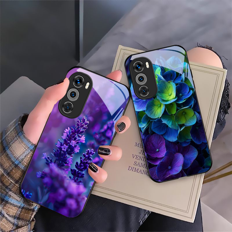 Lila Tulpenmuster für Motorola – Phone Cases Motorola Bewertung und Preis