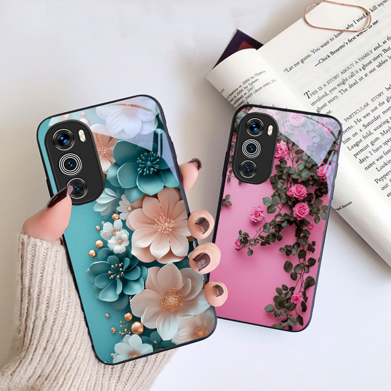 Lila Tulpenmuster für Motorola – Phone Cases Motorola Bewertung und Preis
