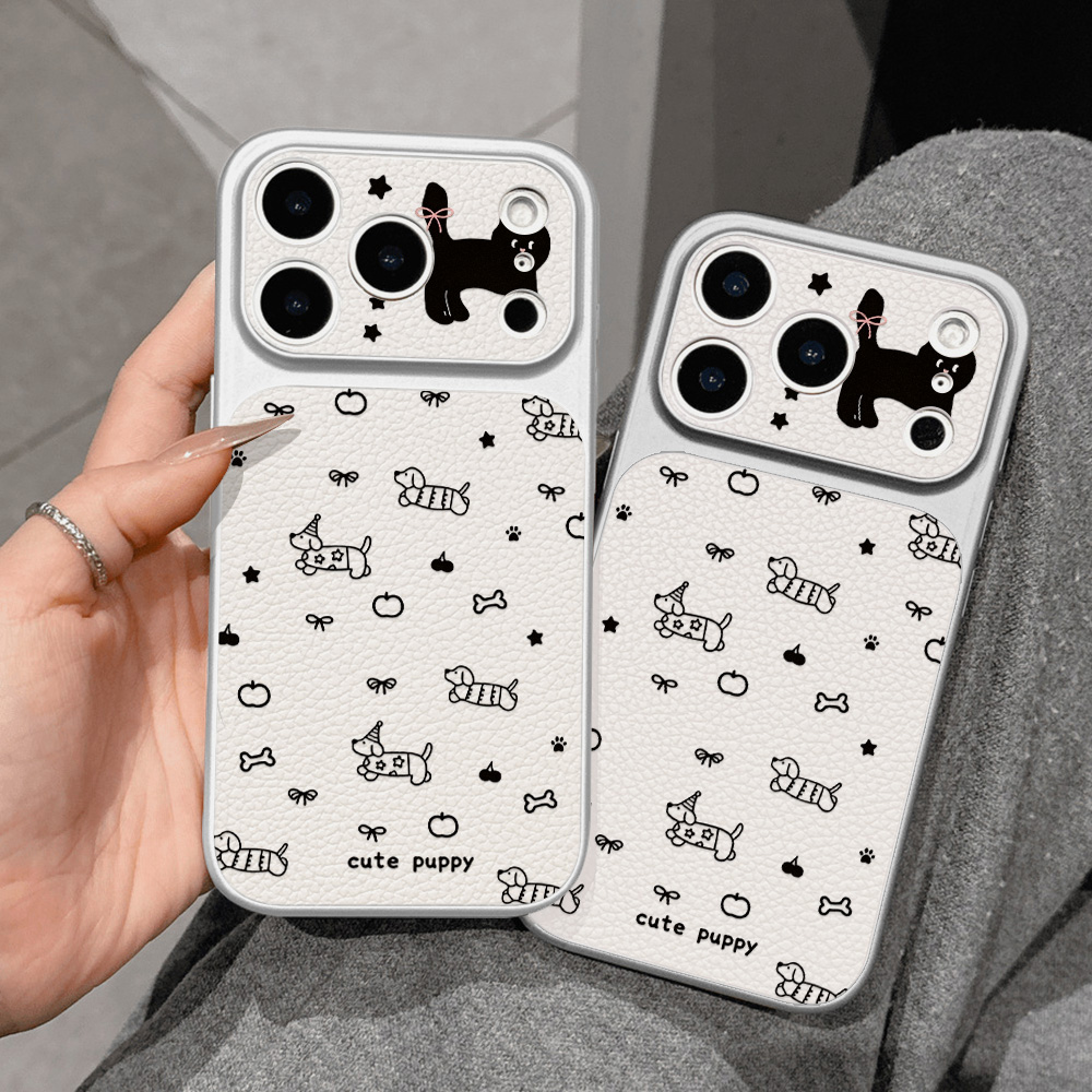 Niedliche Welpen-Leder-Handyhü – Phone Cases Quality Bewertung und Preis