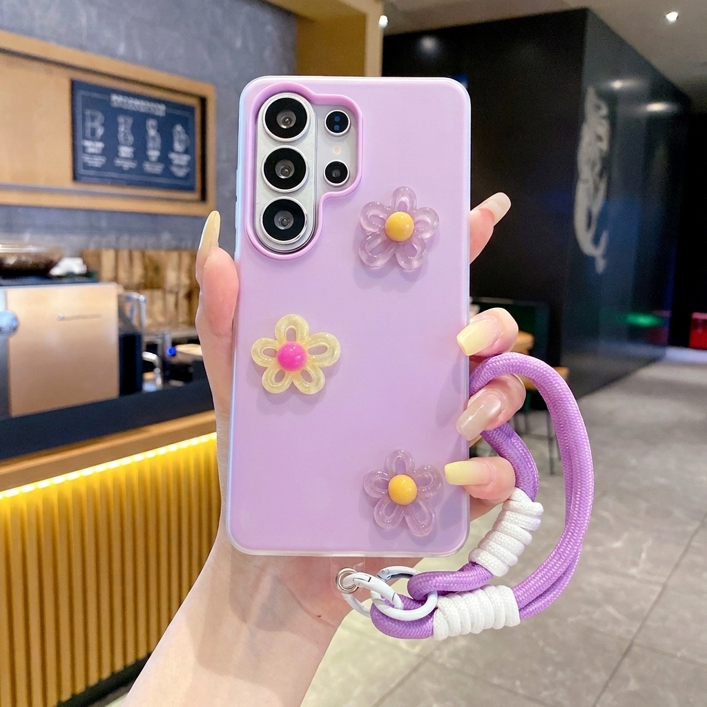 Lila 2-in-1 mit 3D DIY Buntem  – Phone Cases Diy Bewertung und Preis