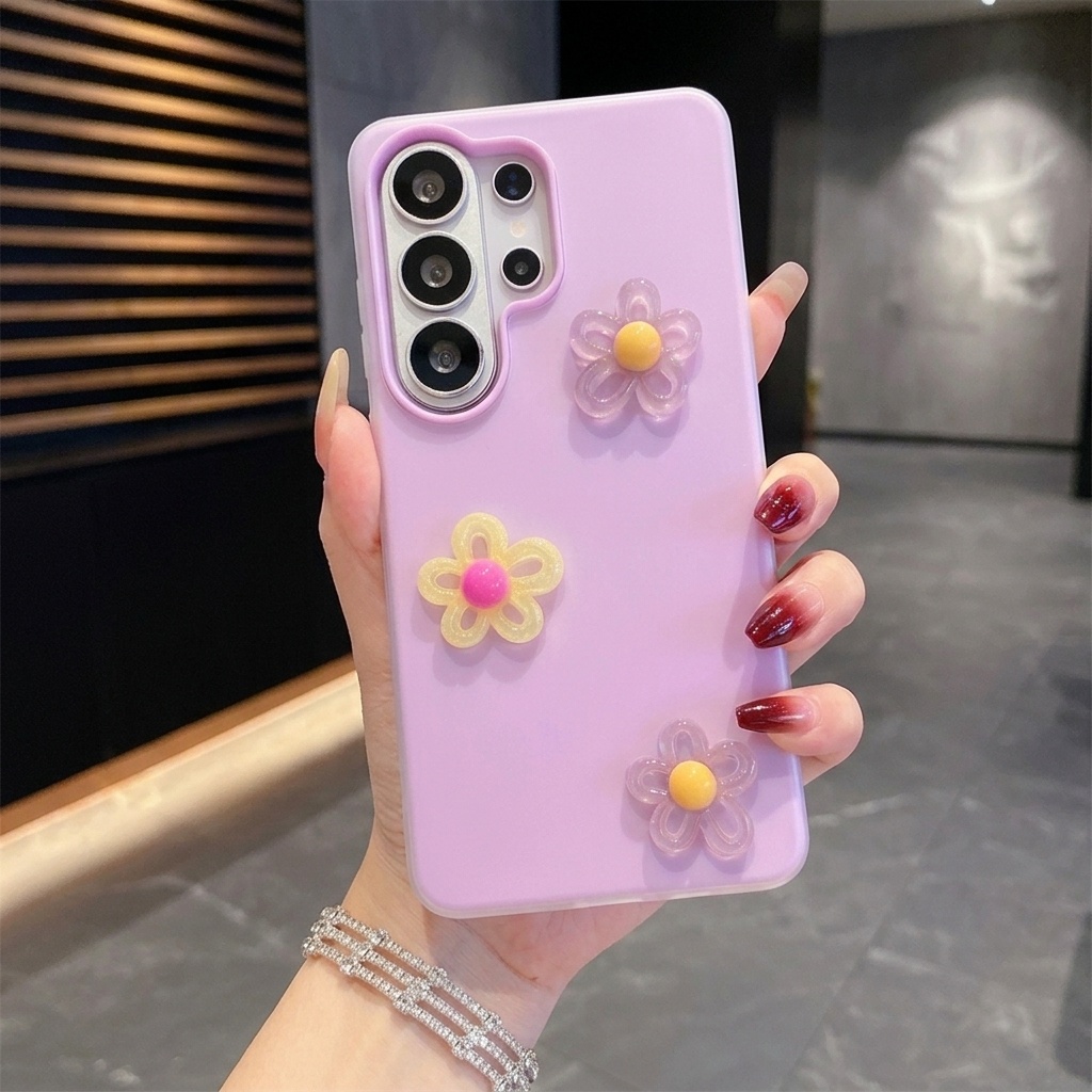 Lila 2-in-1 mit 3D DIY Buntem  – Phone Cases Diy Bewertung und Preis