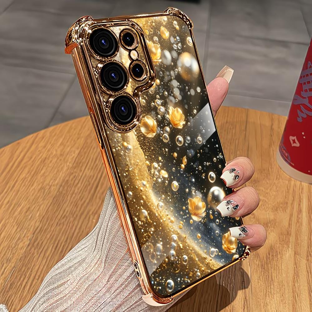 Premium Golden Flower Handyhül – Phone Cases Quad Lock Bewertung und Preis